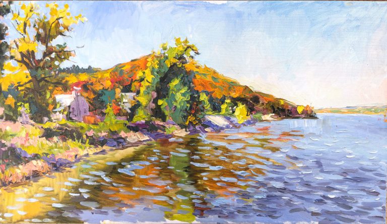 Островская Елена «Все краски осени». Холст, масло, 40х70см, 2019г