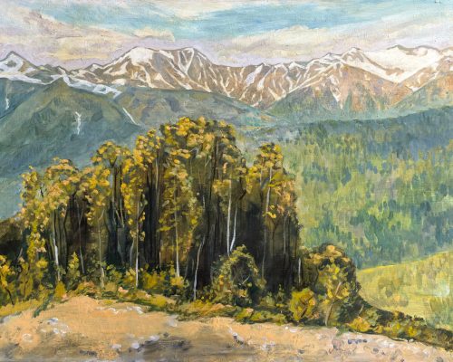 Кикин Николай «Красная Поляна. Кавказ». Холст, масло, 60х80см, 2020г.