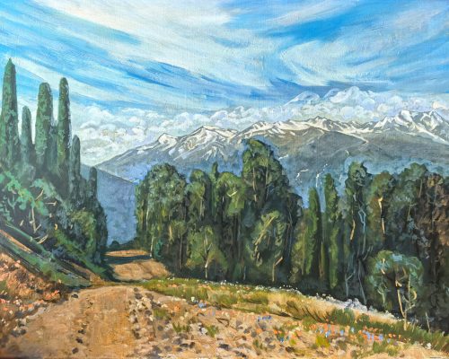 Кикин Николай «Северный Кавказ. Красная Поляна». Холст, масло, 60х80см, 2011г