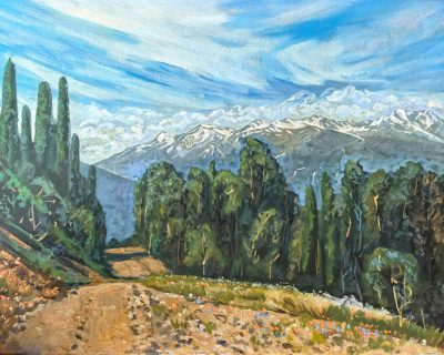 Кикин Николай «Северный Кавказ. Красная Поляна». Холст, масло, 60х80см, 2011г