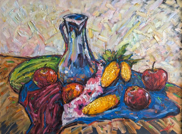 Мантров Дмитрий «Дары сентября». Холст, масло, 60х80см, 2018г