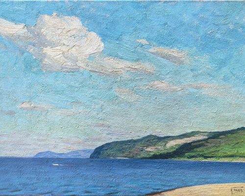 Панов Игорь «Ветренный день на Волге» Холст, масло, 50х65см, 2010г.